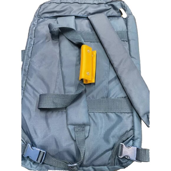 Love Taza 2-in-1 Travel Carry On Duffel Bag Backpack - Navy - Picture 3 of 4